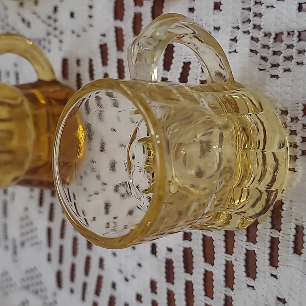 Federal Glass Mini Beer Mug Shot Glasses - Picture 3 of 11